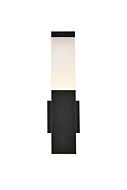 Raine LED Outdoor Wall Lamp in black