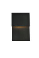 Raine LED Outdoor Wall Lamp in black