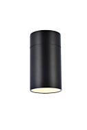 Raine LED Outdoor Wall Lamp in black