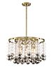 Villa Rose 8-Light Chandelier in Brushed Gold