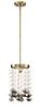 Villa Rose 1-Light Mini Pendant in Brushed Gold