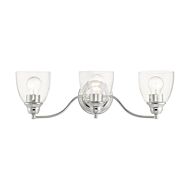 Montgomery 3-Light Bathroom Vanity Light in Polished Chrome