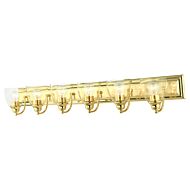 Birmingham 6-Light Bathroom Vanity Light in Polished Brass