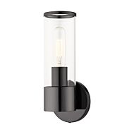 Banca 1-Light Wall Sconce in Black Chrome