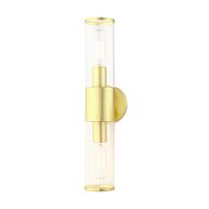 Banca 2-Light Bathroom Vanity Light in Satin Brass