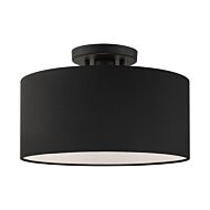 Bainbridge 1-Light Semi-Flush Mount in Black