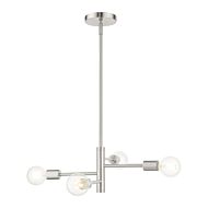 Bannister 4-Light Chandelier in Brushed Nickel