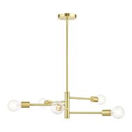 Bannister 5-Light Chandelier in Satin Brass