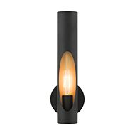 Novato 1-Light Wall Sconce in Black