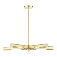 Acra 5-Light Chandelier in Satin Brass