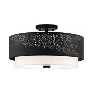 Noria 4-Light Semi-Flush Mount in Black