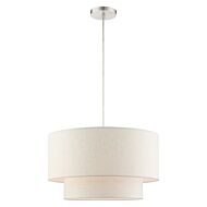 Blossom 3-Light Pendant in Brushed Nickel