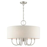 Blossom 7-Light Chandelier in Brushed Nickel