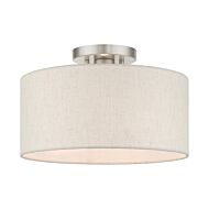 Blossom 1-Light Semi-Flush Mount in Brushed Nickel