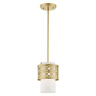 Calinda 1-Light Mini Pendant in Soft Gold