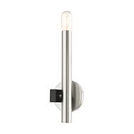 Helsinki 1-Light Wall Sconce in Brushed Nickel w with Blacks