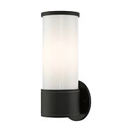 Norfolk 1-Light Outdoor Wall Lantern in Textured Black