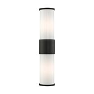 Norfolk 2-Light Outdoor Wall Lantern in Textured Black