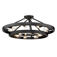 15 Light Semi-Flush Mount by Golden