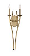 Minka Lavery Covent Park 2 Light Wall Sconce in Brushed Honey Gold