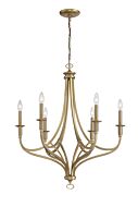 Minka Lavery Covent Park 6 Light Chandelier in Brushed Honey Gold