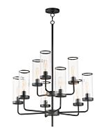 Crosby 9-Light Chandelier in Black