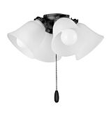 Fan Light Kits 4-Light LED Ceiling Fan Light Kit Light Kit in Black