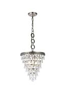 Nordic 3-Light Pendant in Antique Silver