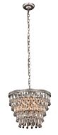 Nordic 4-Light Pendant in Antique Silver