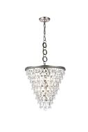 Nordic 5-Light Pendant in Antique Silver