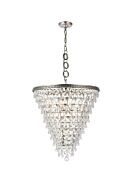 Nordic 7-Light Chandelier in Antique Silver