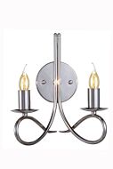 Lyndon 2-Light Wall Sconce in Polished Nickel