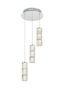 Polaris 3-Light LED Pendant in Chrome