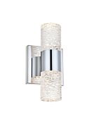 Vega 2-Light LED Wall Sconce in Chrome