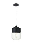 ASHWELL 1-Light Pendant in Black