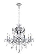 Voltaire 8-Light Chandelier in Chrome