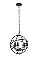 Octavia 3-Light Pendant in Dark Brown