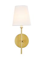 Mel 1-Light Wall Sconce in brass