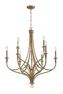 Minka Lavery Covent Park 9 Light Chandelier in Brushed Honey Gold