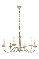 Merritt 6-Light Chandelier in Weathered Dove