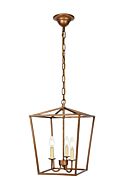 Maddox 3-Light Pendant in Vintage Gold