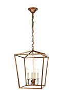 Maddox 4-Light Pendant in Vintage Gold