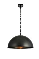 Merce 1-Light Pendant in Vintage Black