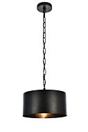 Miro 1-Light Pendant in Vintage Black