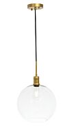 Emett 1-Light Pendant in Brass