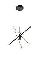 Sonya 3-Light LED Pendant in Black