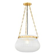 Granby 1-Light Pendant in Aged Brass