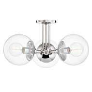 Three Light Semi Flush Mount by Mitzi