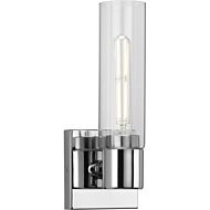 Clarion 1-Light Bathroom Vanity Light Bracket in Polished Chrome