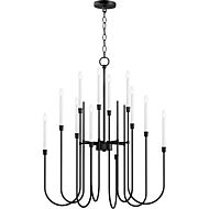 Tux 12 Light Chandelier in Black by Maxim